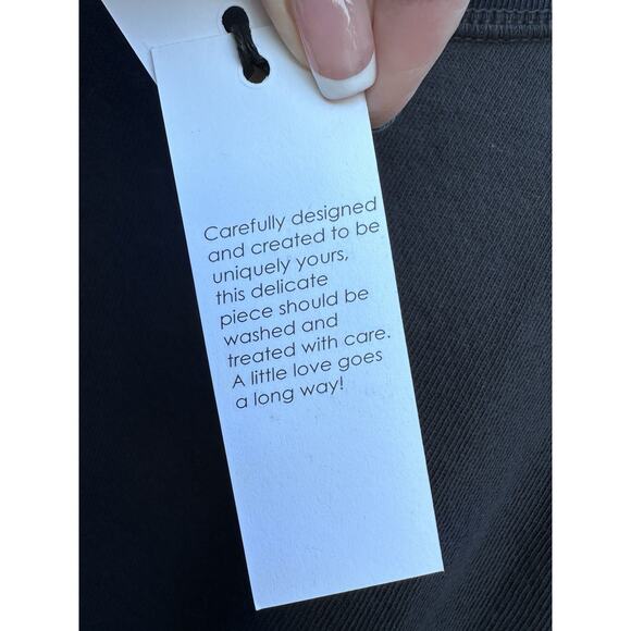 Unsubscribed faded blackFleece Sweatshirt Long Sleeve Crewneck Top Pullover NWT - Picture 7 of 11